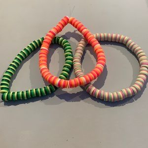 These are bracelets I bought, they are really comfortable, cute with any outfit.